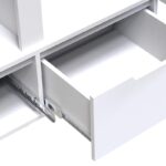 Ντουλάπα δίφυλλη Afina pakoworld mdf σε λευκή glossy απόχρωση 100x57x213εκ - Image 7