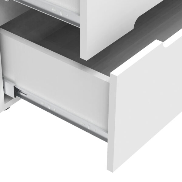 Συρταριέρα Afina pakoworld mdf σε λευκή glossy απόχρωση 90x44x101εκ - Image 5