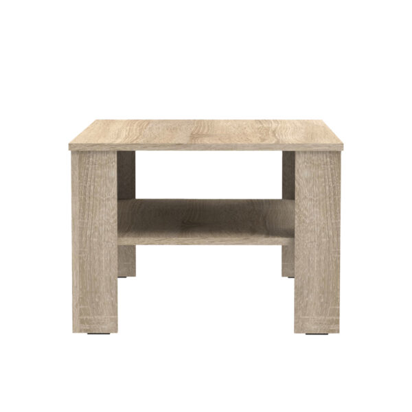 Τραπέζι σαλονιού Κhofi pakoworld σε sonoma απόχρωση 90x60x42.3εκ - Image 3