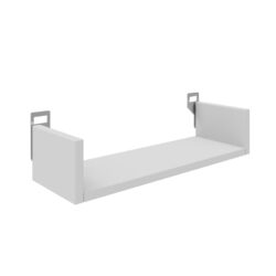 Ραφιέρα τοίχου Derva pakoworld σε λευκή απόχρωση 45x15x10cm