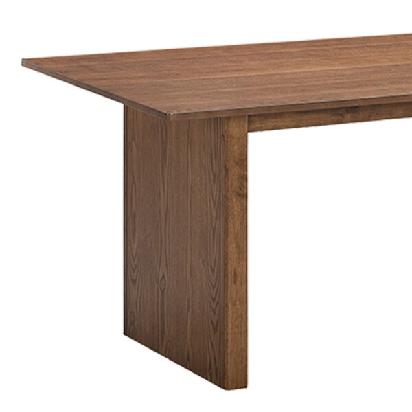 Τραπεζαρία Eleganza-Raudi pakoworld σετ 7τεμ mdf σε καρυδί-εκρού απόχρωση 180x99x75.8εκ - Image 5