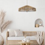 InLight Κρεμαστό φωτιστικό καφέ από σχοινί 1XE27 D:70cm (4029-Α) - Image 3