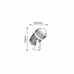 ^LED LUMINAIRE 8W 500LM 4000K 8° 230V AC IP66 Ra>80 30.000HRS - Image 2