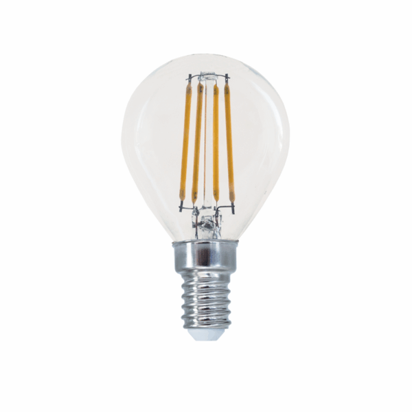 LED FILAMENT E14 DIM G45 5W 4000K 230V AC 690LM RA80 30000H 360°