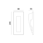 ^ΓΥΨΙΝΟ TRIMLESS Φ/Σ MYLA ΕΜΜΕΣΟΥ ΦΩΤΙΣΜΟΥ MR11 12V - Image 2