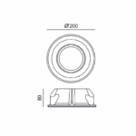 ^ΣΤΡΟΓΓΥΛΟ ΓΥΨΙΝΟ TRIMLESS ΣΠΟΤ ABBY AR111 GU10 - Image 2