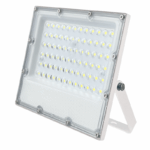LED WHITE SMD FLOOD LUMINAIRE IP65 50W 4000K 6000Lm 100-277V RA80 IK08 5YRS BREATHING VALVE
