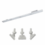 WHITE LED LINEAR MOVABLE TRACK LUMINAIRE 40W 4000K 3-PHASE 90° 5600LM 230V AC Ra90 L1144MM MM 5YRS