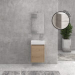 Βάση με ανοιγόμενη πόρτα Ice Oak 8902 NEW MINOS 45 KARAG 45x26x55cm