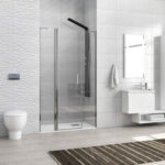 Καμπίνα από τοίχο σε τοίχο με διάφανο κρύσταλλο PANEX 600 ALTO Cromo KARAG 110x200cm