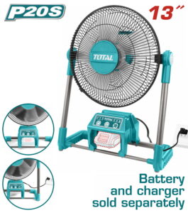 TOTAL ΑΝΕΜΙΣΤΗΡΑΣ ΡΕΥΜΑΤΟΣ - ΜΠΑΤΑΡΙΑΣ ΛΙΘΙΟΥ 20V (TFALI2001)