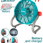 TOTAL ΑΝΕΜΙΣΤΗΡΑΣ ΡΕΥΜΑΤΟΣ - ΜΠΑΤΑΡΙΑΣ ΛΙΘΙΟΥ 20V (TFALI2002)