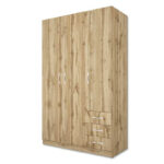 Ντουλάπα Τρίφυλλη με εξωτερικά συρτάρια 1211028 Σασό