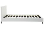 Κρεβάτι Nevil pakoworld 150x200 PU χρώμα λευκό ματ - Image 5