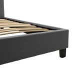 Κρεβάτι Mago pakoworld ύφασμα ανθρακί 160x200εκ - Image 3