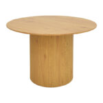 Τραπέζι Karulo pakoworld mdf σε sonoma απόχρωση Φ120x76εκ - Image 2