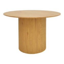 Τραπέζι Karulo pakoworld mdf σε sonoma απόχρωση Φ120x76εκ