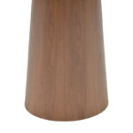 Tραπέζι Donda pakoworld mdf-μέταλλο καρυδί Φ100x76εκ - Image 3