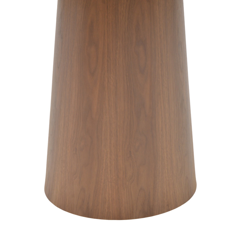 029-000369-2 Tραπέζι Donda pakoworld mdf-μέταλλο καρυδί Φ100x76εκ - Image 3