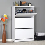 Παπουτσοθήκη ανακλινόμενη Step 18 ζεύγων pakoworld σε χρώμα λευκό 73x26x119εκ - Image 2