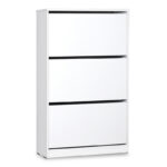 Παπουτσοθήκη ανακλινόμενη Step 18 ζεύγων pakoworld σε χρώμα λευκό 73x26x119εκ