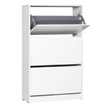 Παπουτσοθήκη ανακλινόμενη Step 18 ζεύγων pakoworld σε χρώμα λευκό 73x26x119εκ - Image 4