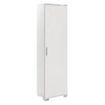 Ντουλάπι-στήλη Chad1 pakoworld λευκό gloss 45x32x169εκ