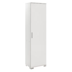 Ντουλάπι-στήλη Chad1 pakoworld λευκό gloss 45x32x169εκ