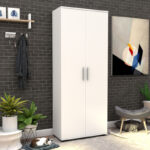 Παπουτσοθήκη-ντουλάπα Rafin pakoworld σε λευκή απόχρωση 76x36x187εκ - Image 2