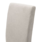 Καρέκλα Ditta pakoworld ύφασμα γκρι-πόδι μασίφ ξύλο καρυδί - Image 5