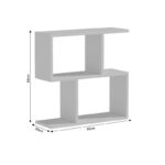 Βοηθητικό τραπέζι Kora pakoworld μελαμίνης sonoma 60x20x60εκ - Image 4