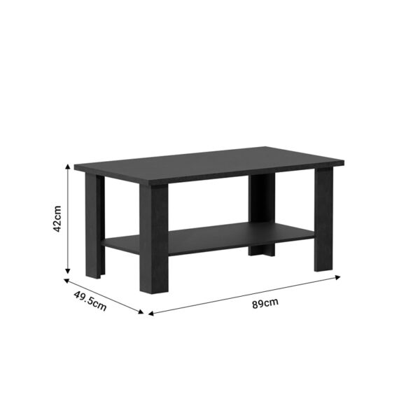 Τραπέζι σαλονιού Riano pakoworld zebrano μελαμίνης 89x49.5x42εκ - Image 4
