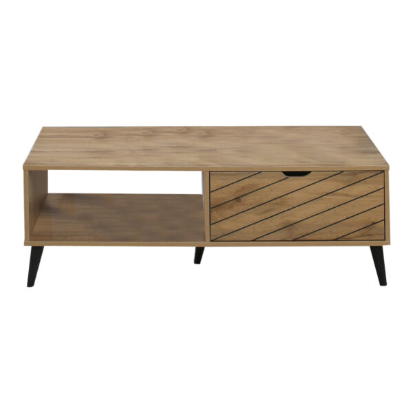 Τραπέζι σαλονιού Thelma pakoworld sonoma μελαμίνης 120x60x41.6εκ - Image 2