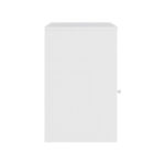 Κομοδίνο Foly pakoworld με ένα ντουλάπι σε λευκή απόχρωση 40x40x50εκ - Image 6