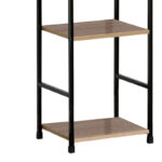 Βιβλιοθήκη Azuel pakoworld φυσικό-μαύρο μέταλλο 29x23.5x144εκ - Image 3