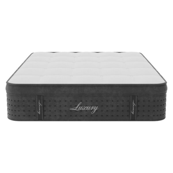 Στρώμα Luxury pakoworld pocket spring+gel memory foam+latex μονής όψης aloe vera 34-36cm 160x200εκ - Image 3