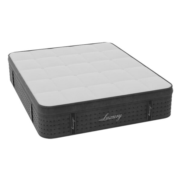 Στρώμα Luxury pakoworld pocket spring+gel memory foam+latex μονής όψης aloe vera 34-36cm 160x200εκ - Image 4