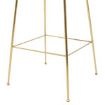 Σκαμπό μπαρ Ruth pakoworld μεταλλικό χρυσό gloss-βελούδο σάπιο μήλο - Image 7