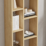 Βιβλιοθήκη Minicu pakoworld σε oak απόχρωση  44,4x19,6x150εκ - Image 4