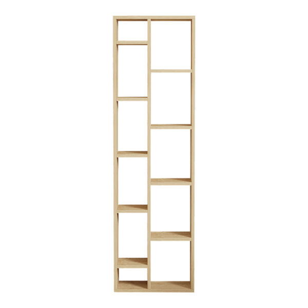 Βιβλιοθήκη Minicu pakoworld σε oak απόχρωση  44,4x19,6x150εκ - Image 5