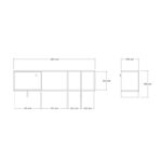 Έπιπλο τηλεόρασης Mueble pakoworld σε sonoma απόχρωση 140x29x45εκ - Image 6