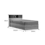 Κρεβάτι OLYMPUS pakoworld σε χρώμα castillo-toro 120x200εκ - Image 3
