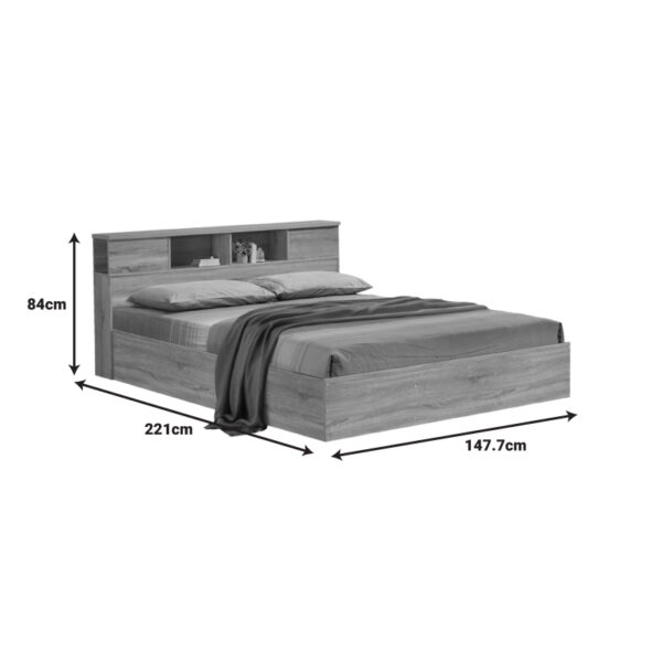 Κρεβάτι OLYMPUS pakoworld σε sonoma απόχρωση 140x200εκ - Image 4