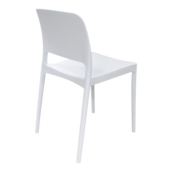 Καρέκλα Fenxy pakoworld pp σε λευκή απόχρωση 38x42x77εκ - Image 2