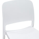 Καρέκλα Fenxy pakoworld pp σε λευκή απόχρωση 38x42x77εκ - Image 5