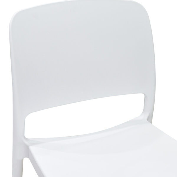 Καρέκλα Fenxy pakoworld pp σε λευκή απόχρωση 38x42x77εκ - Image 5
