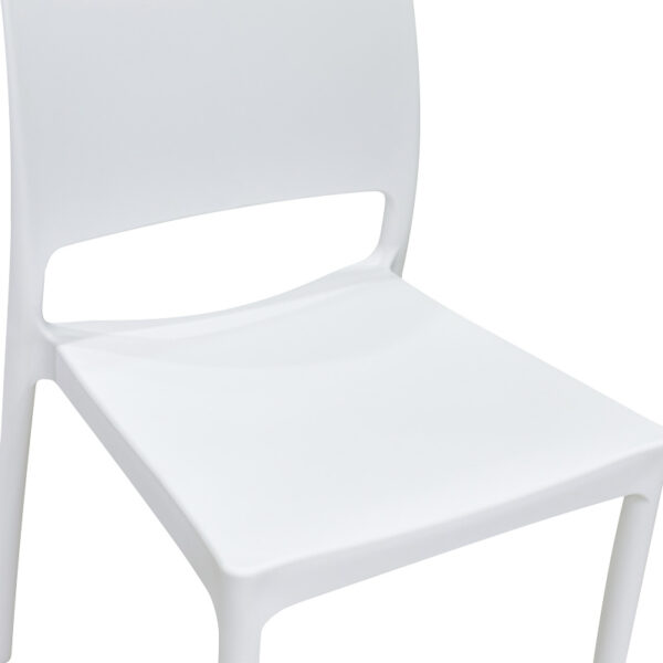 Καρέκλα Fenxy pakoworld pp σε λευκή απόχρωση 38x42x77εκ - Image 6