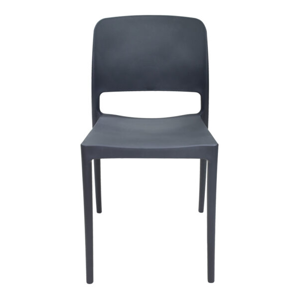 Καρέκλα Fenxy pakoworld pp σε μαύρη απόχρωση 38x42x77εκ - Image 4