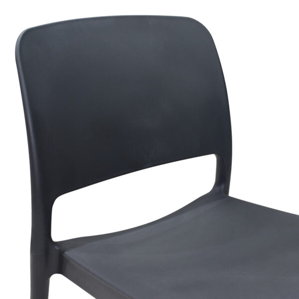 Καρέκλα Fenxy pakoworld pp σε μαύρη απόχρωση 38x42x77εκ - Image 5