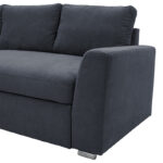 Γωνιακός καναπές-κρεβάτι δεξιά γωνία Belle pakoworld ανθρακί 236x164x88εκ - Image 8